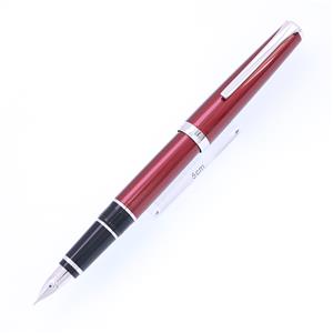 PILOT パイロット 万年筆 エラボー レッド 軟中字 (金属軸) メイン