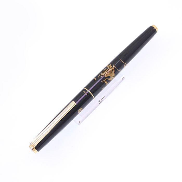 パイロット万年筆 中古)PILOT パイロット 万年筆 蒔絵 般若心経 ベンガラ 細字（商品ID