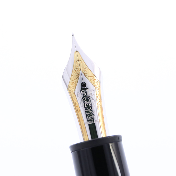 モンブラン 万年筆 極美品 エボナイト芯 146 ブラック 中白 M