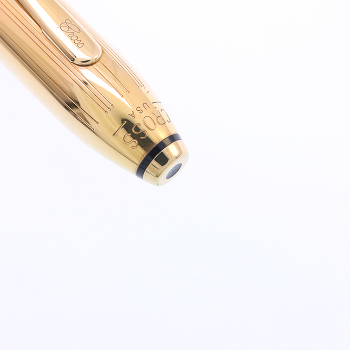 中古)CROSS クロス 万年筆 タウンゼント 18金張 F（商品ID
