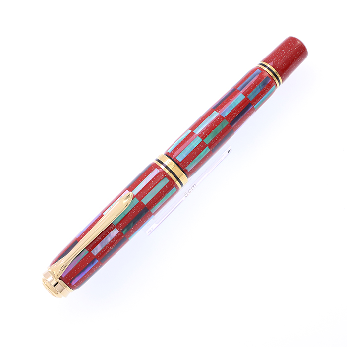 Pelikan ペリカン 万年筆 リミテッドエディション M1000 螺鈿 市松-Red Infinity- M