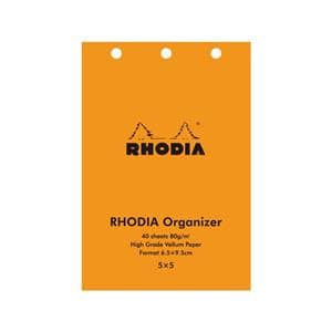 RHODIA ロディア オーガナイザー用リフィル べラム 方眼 5×5mm メイン