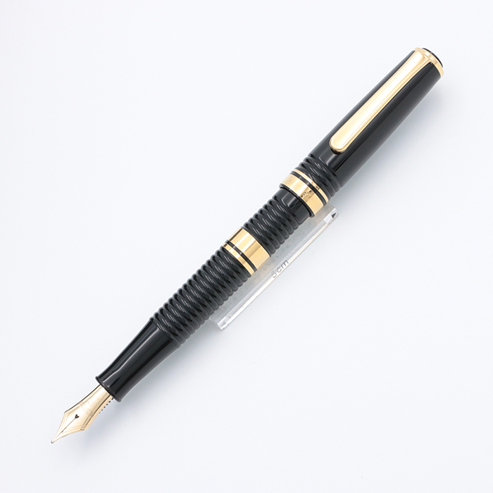 中古)PLATINUM プラチナ 万年筆 #3776 ギャザード ブラック 太字（商品 