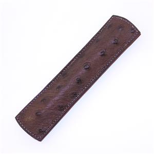 ペンシース クローズタイプ オーストリッチ ブラウン/オレンジ 1本差し M