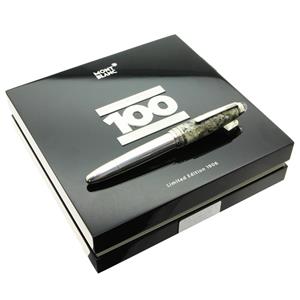 MONTBLANC モンブラン 万年筆 100周年 L.E.1906 マイスターシュテュック ソリテール シルバーグラナイト EF メイン