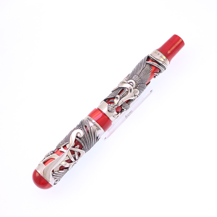 モンテグラッパ万年筆　スターリングシルバー　限定モデル　18K M(中字) 中古)Montegrappa モンテグラッパ 万年筆 リミテッドエディション