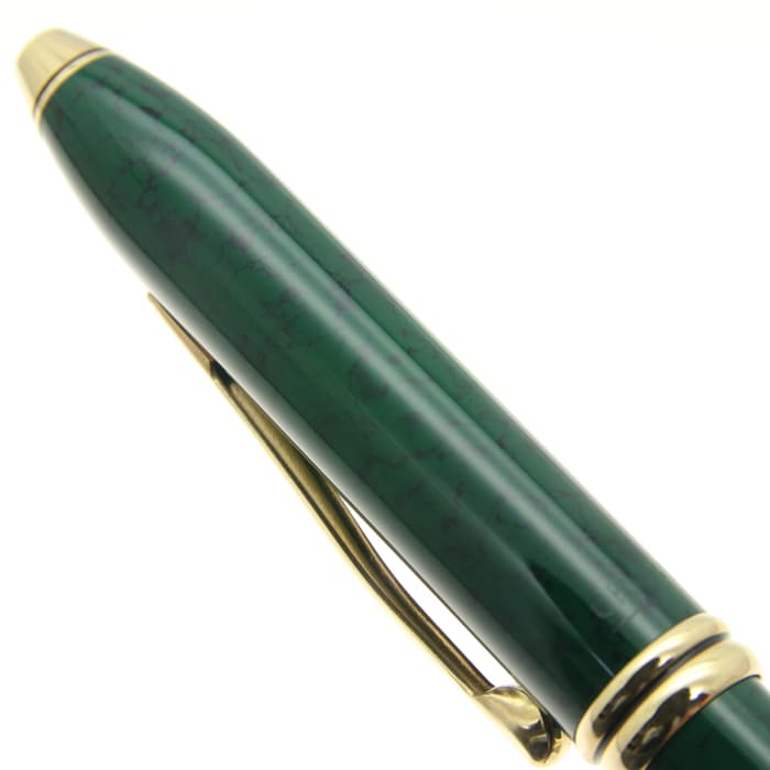 CROSS クロス ダウンゼントボールペン　グリーンマーブル　美品 詳細ページ | 万年筆 ボールペンなど高級筆記具の販売・買取