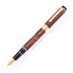 万年筆 樺細工万年筆 角館 伝四郎 中字