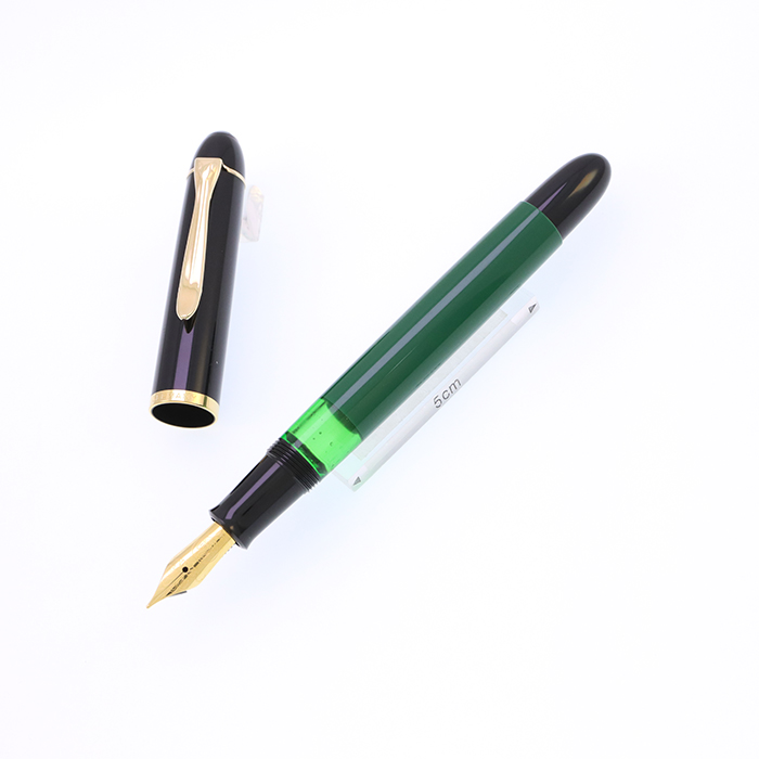 中古)Pelikan ペリカン 万年筆 M120 グリーンブラック M（商品ID