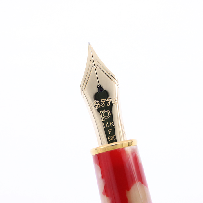 プラチナ万年筆 #3776 センチュリー F 585 14K 赤 Fニブ プラチナ万年筆 #3776 センチュリー F 585 14K 赤 Fニブ 2年間使わなくても