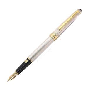 MONTBLANC モンブラン 万年筆 マイスターシュテュック ソリテール #1446 スターリングシルバー バーレイ F メイン