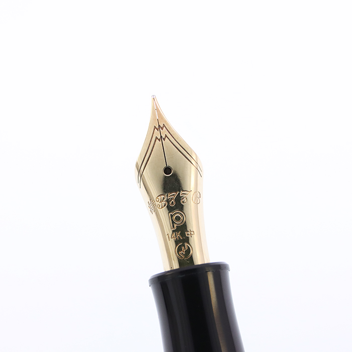 中古)PLATINUM プラチナ 万年筆 #3776 漆 蒔絵 紅葉 中字 (エボナイト