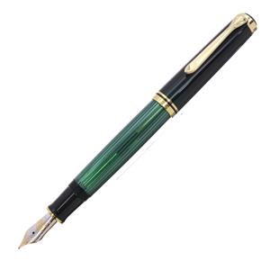 Pelikan ペリカン 万年筆 スーベレーン M800 緑縞 F メイン