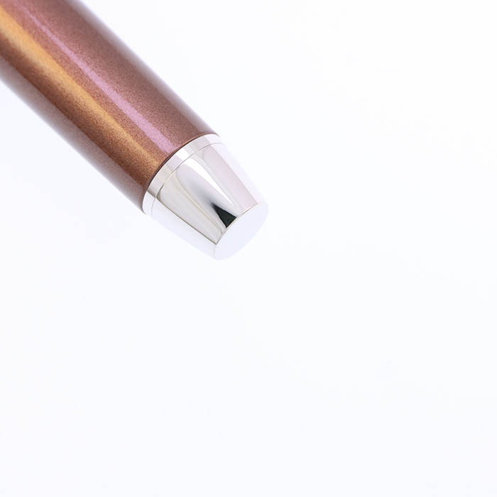 中古)PILOT パイロット 万年筆 エラボー ブラウン 軟細字 (金属軸