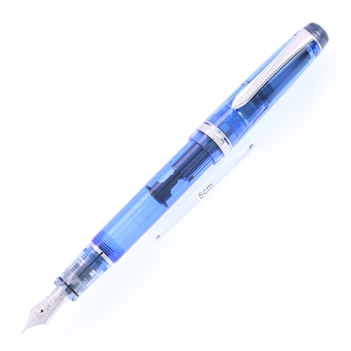 37 【美品】 パイロット 万年筆 カスタムヘリテイジ92 中細字 透明ブルー 詳細ページ | 万年筆 ボールペンなど高級筆記具の販売・買取