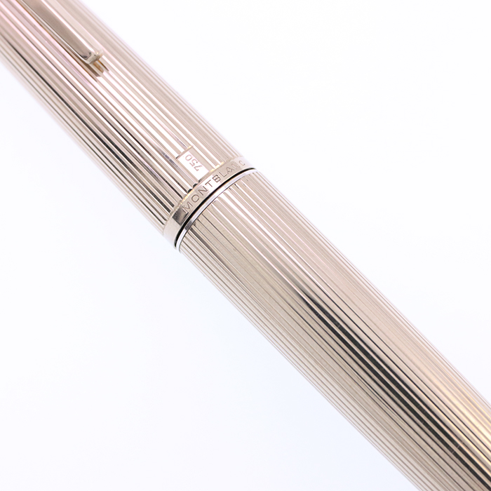 委託)MONTBLANC モンブラン 万年筆 #1286 ソリッドホワイトゴールド EF