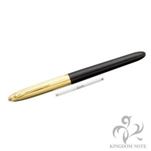 SHEAFFER シェーファー 万年筆 クレスト ブラックラッカー GPキャップ F メイン