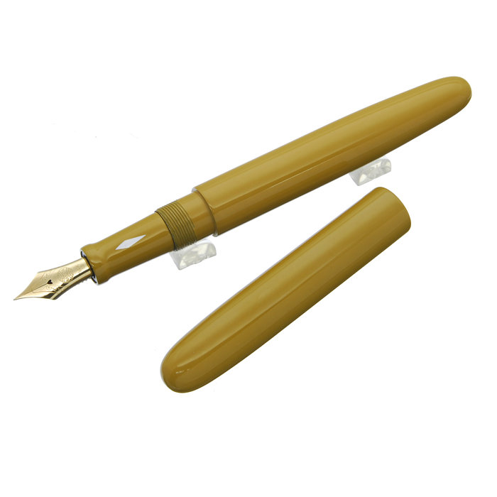 中屋万年筆 朽葉溜 中屋万年筆 黄朽葉溜シガーモデルロングサイズ 2ページ