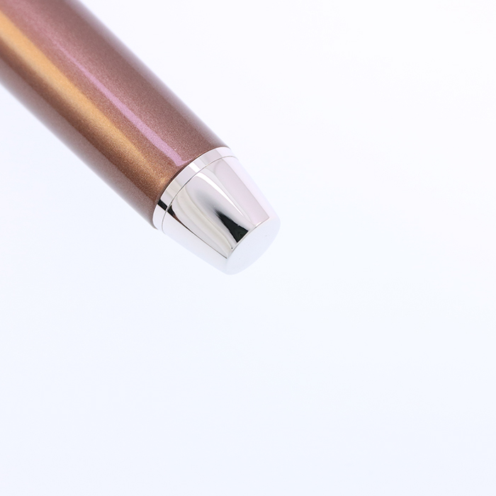 中古)PILOT パイロット 万年筆 エラボー ブラウン 軟極細字 (金属軸