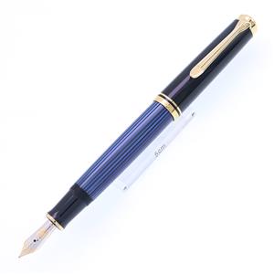 中古)Pelikan ペリカン 万年筆 スーベレーン M600 ブルーストライプ M  