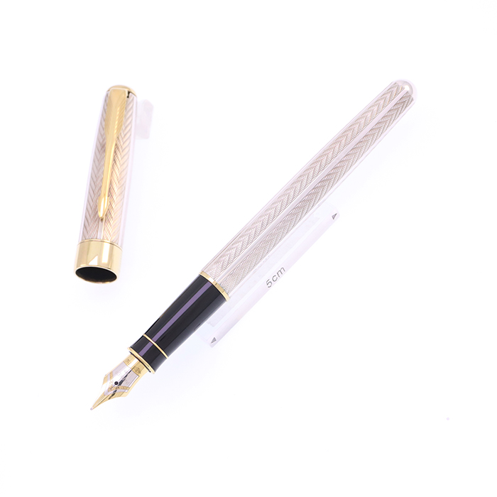 PARKER ソネットプルミエ　フジェール　ボールペン 個性溢れる銀軸のソネット！【パーカー ソネット フジェール