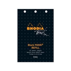 RHODIA ロディア オーガナイザー用リフィル マヤペーパー ブラック Cross メイン