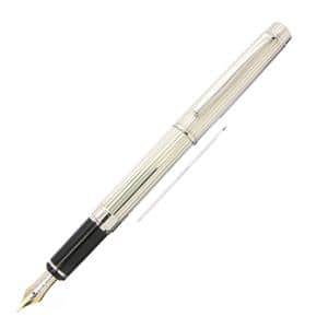 PILOT パイロット 万年筆 グランセNC スターリングシルバー ストライプ 細字 メイン