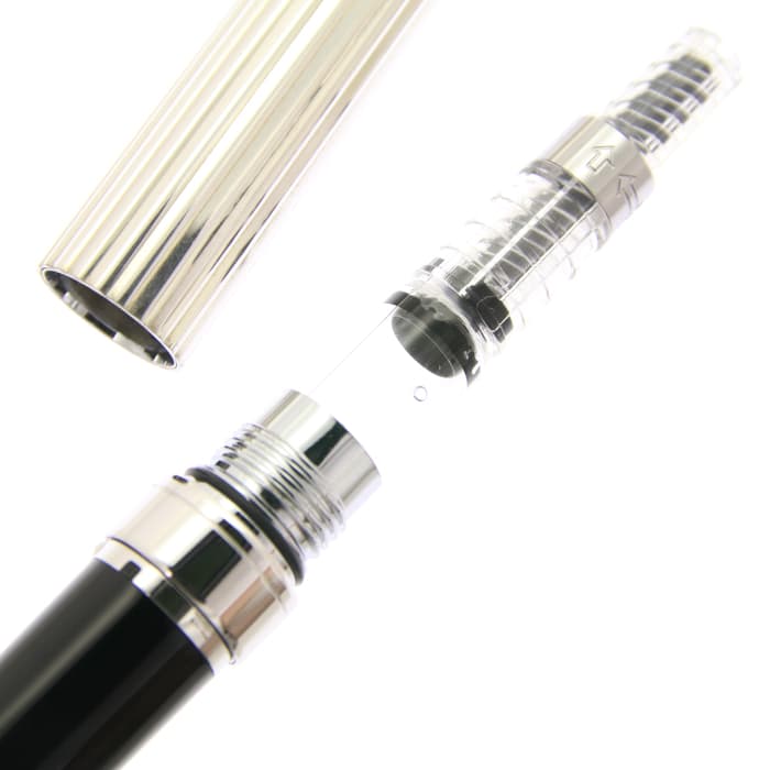 パイロット 万年筆 グランセ NC スターリングシルバー ストライプ M 廃盤 Amazon.co.jp: パイロット万年筆 グランセ NC スターリングシルバー