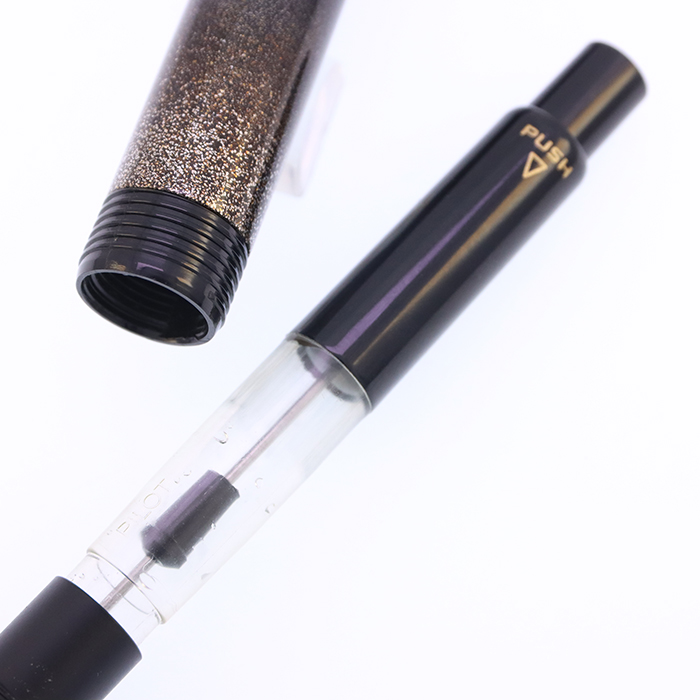 中古)PILOT パイロット 万年筆 創立90周年記念 螺鈿 朱鷺 太字（商品ID