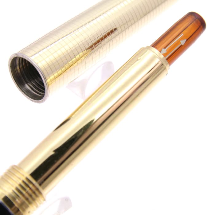 PILOT Elite 万年筆 格子 蝕刻 18金 EF 極細 ヴィンテージ