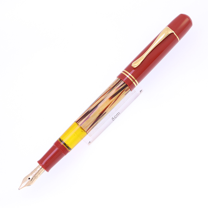 中古)Pelikan ペリカン 万年筆 M101N トータスシェル レッド M（商品ID
