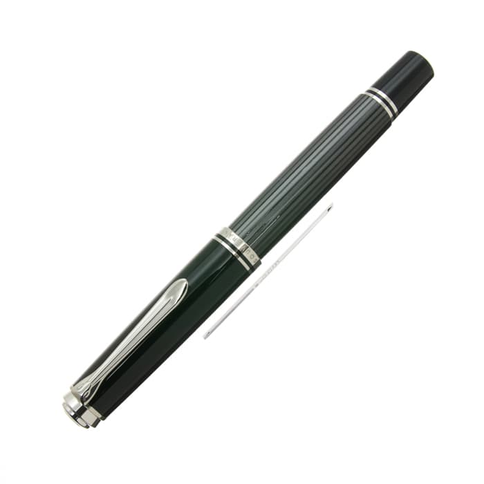 Pelikan ペリカン 万年筆 M 中字 ブラックストライプ スーベレーン