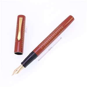 万年筆 蒔絵 般若心経 ベンガラ 細字