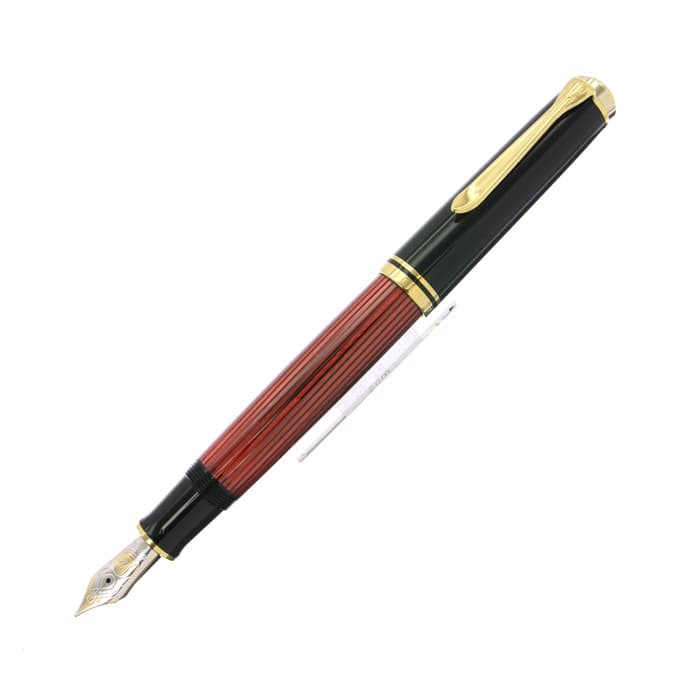 新品)Pelikan ペリカン 万年筆 スーベレーン M800 レッドストライプ