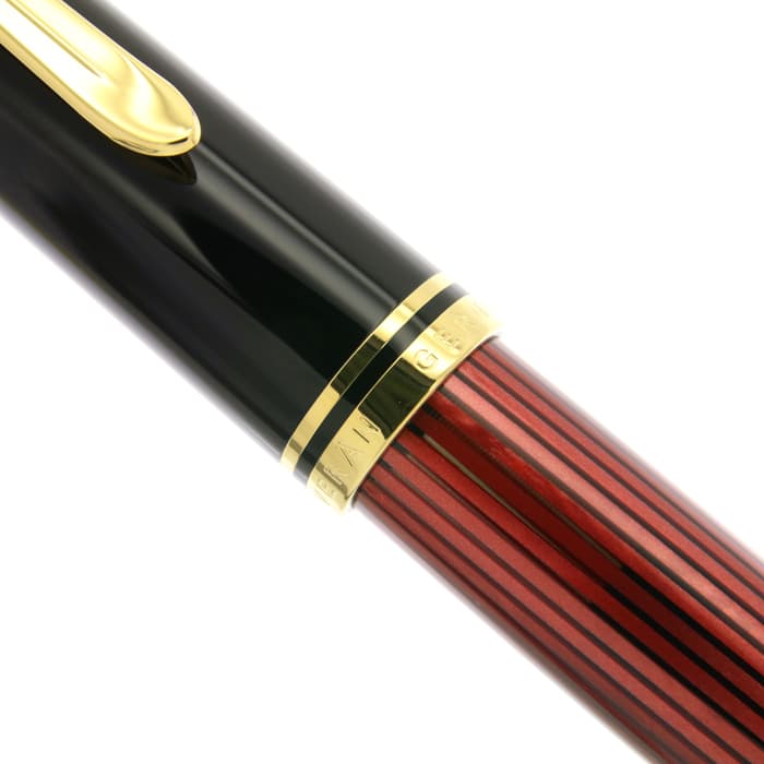 新品)Pelikan ペリカン 万年筆 スーベレーン M800 レッドストライプ