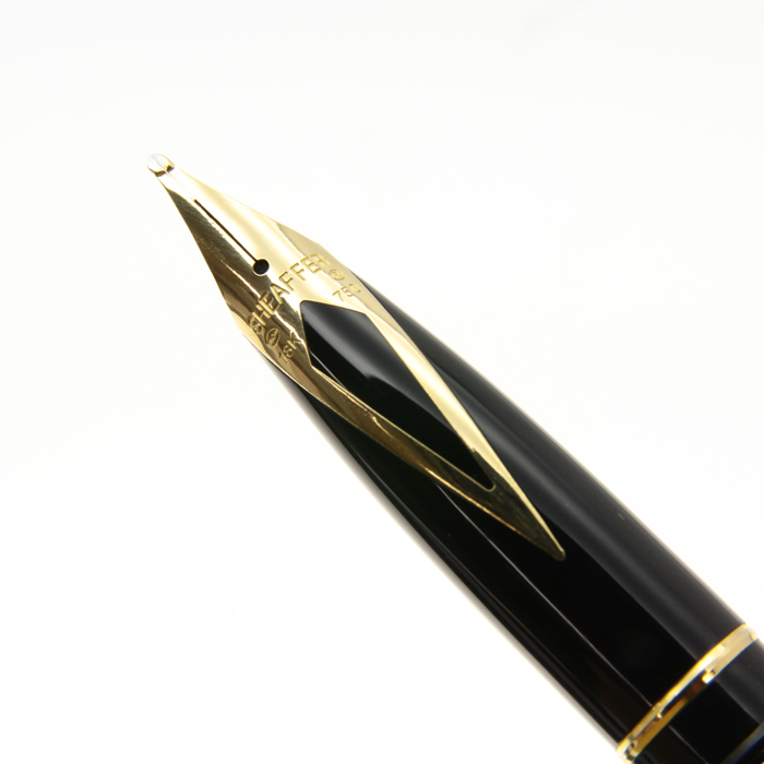 SHEAFFER 黒 万年筆 ゴールド装飾 80年代 SHEAFFER 黒 万年筆 ゴールド装飾 80年代 - メルカリ
