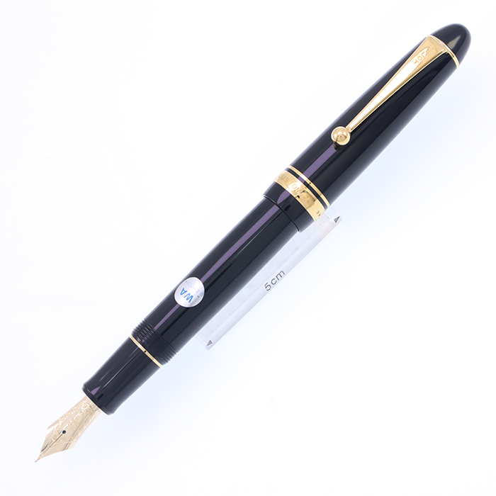 【本物保証】 中古)PILOT ウェー ブラック カスタム742 万年筆 パイロット 筆記具