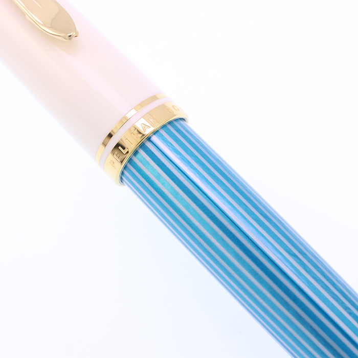中古)Pelikan ペリカン 万年筆 スーベレーン M600 ターコイズホワイト