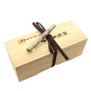 なかや万年筆 専用袋付き 新品)NAKAYA 中屋万年筆 万年筆 シガー 十角ST 黒溜 中字（商品