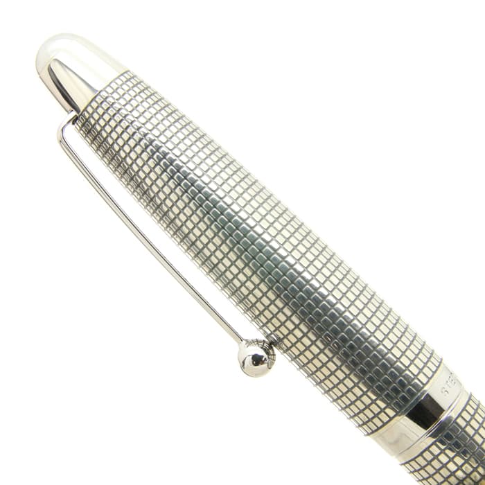 新品)PILOT パイロット 万年筆 シルバーン 格子（商品ID