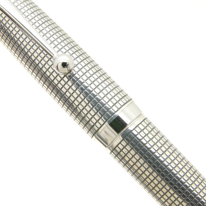 新品)PILOT パイロット 万年筆 シルバーン 格子（商品ID