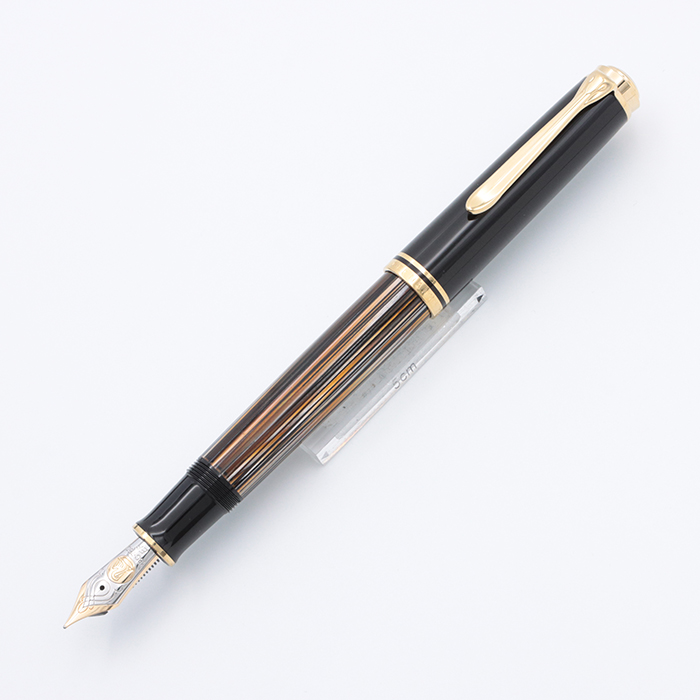 格安SALEスタート！ 限定】ペリカン EF 茶縞M800 限っ スーベレーンブラウン 万年筆 筆記具