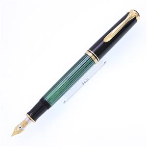 Pelikan ペリカン 万年筆 スーベレーン #600 緑縞 18C/B (PF刻印) メイン