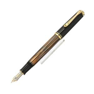 中古)Pelikan ペリカン 万年筆 スーベレーン M400 茶縞 F(商品ID