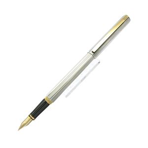 万年筆 ヘクサゴナルコレクション グレンドージュ シルバープレート M