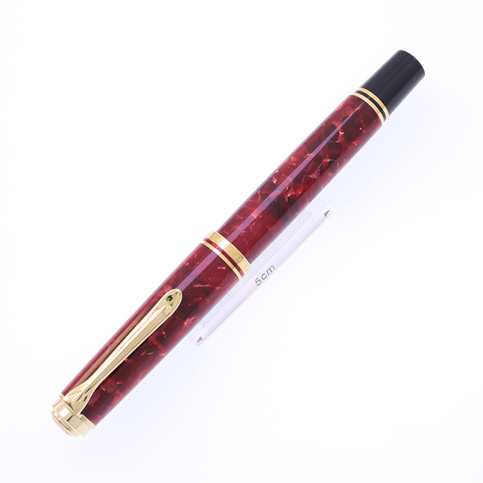 中古)Pelikan ペリカン 万年筆 スーベレーン M600 ルビーレッド F