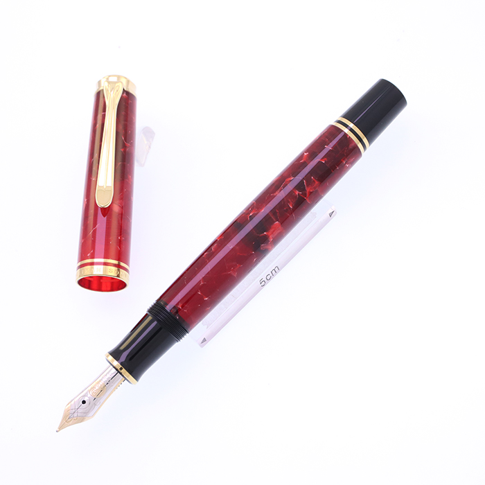 ペリカン 万年筆 特別生産品 スーベレーンM600 ルビーレッド Pelikan 中古)Pelikan ペリカン 万年筆 スーベレーン M600 ルビーレッド F