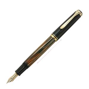 Pelikan ペリカン 万年筆 スーベレーン M400SE 茶縞 F メイン