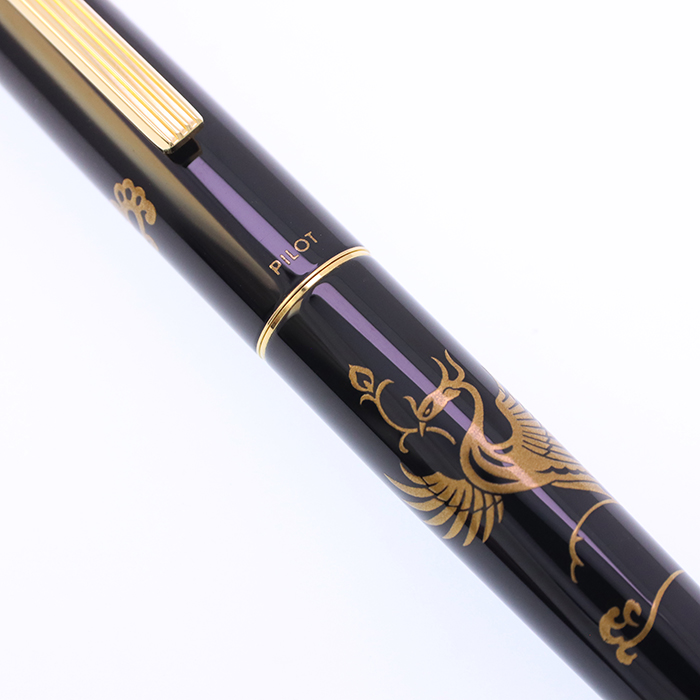 中古)PILOT パイロット 万年筆 平蒔絵 鳳凰 中字 (旧型)（商品ID