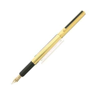 A.DUNHILL ダンヒル 万年筆 ジェムライン バーレイ ゴールドプレート F (旧型) メイン